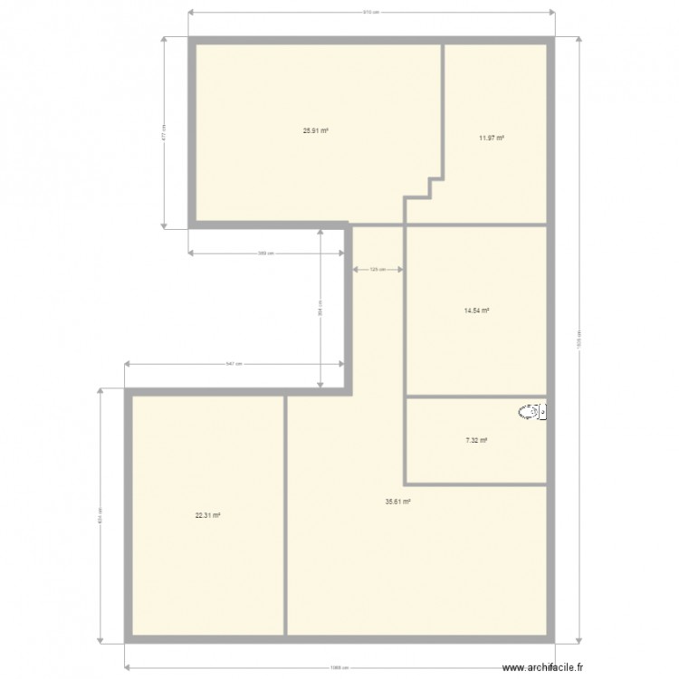 etigny base mur. Plan de 0 pièce et 0 m2