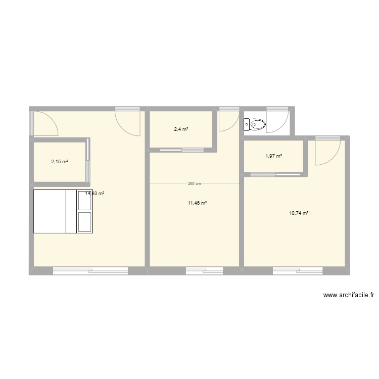 Extension. Plan de 0 pièce et 0 m2