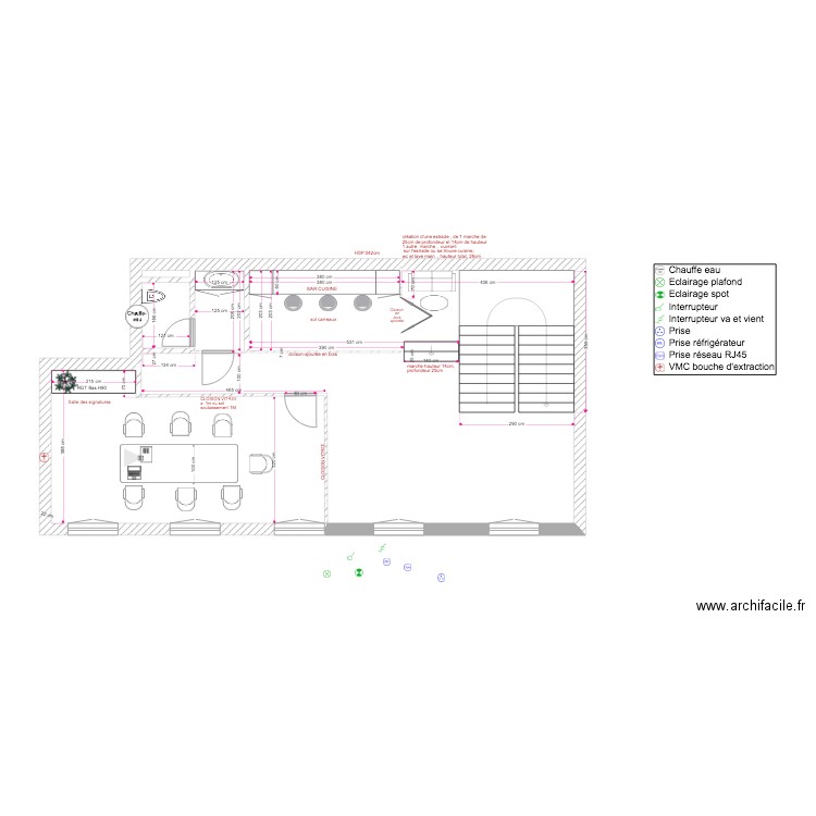 bureau de notaire 1er etage V2. Plan de 0 pièce et 0 m2