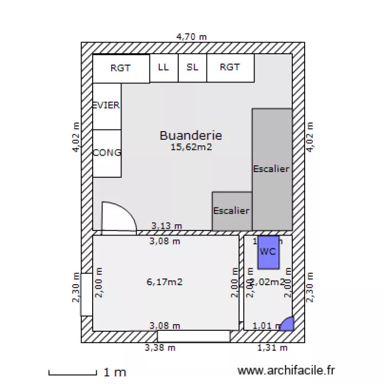BUANDERIE RDC V4. Plan de BUANDERIE RDC V4. Plan de