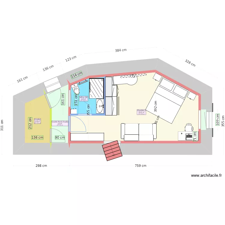 MarSylTour4&eacute;tageBasePlanTravaux. Plan de 