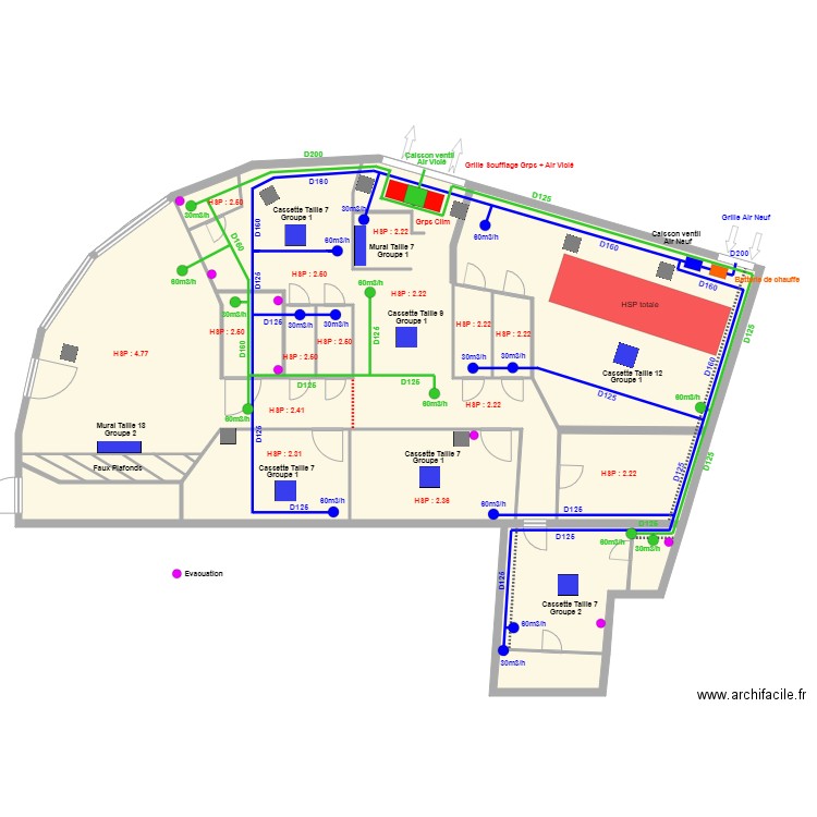 ACCESS ECHO ST DENIS V3. Plan de 12 pièces et 699 m2