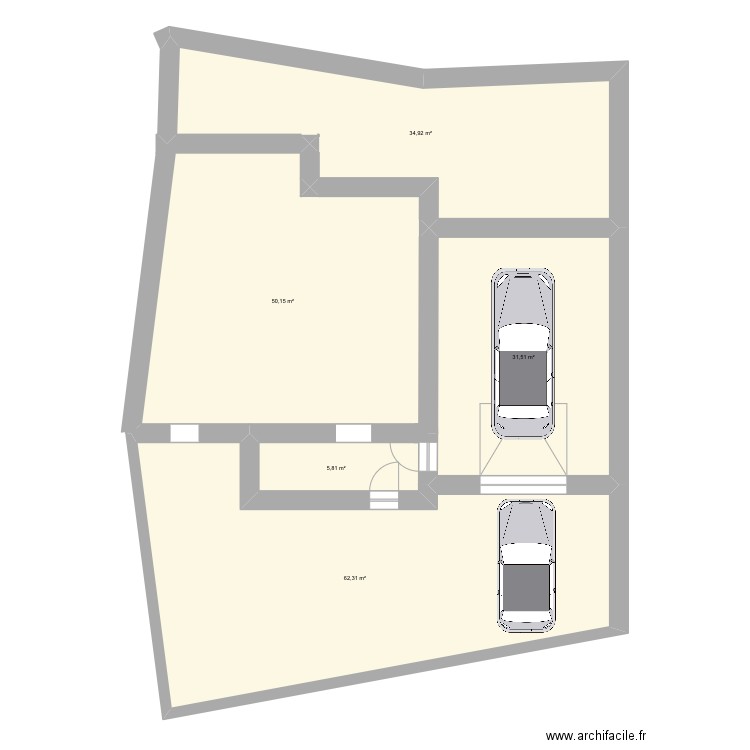 Extention. Plan de 0 pièce et 0 m2