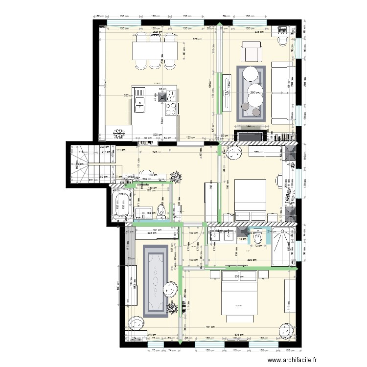 Plan projet aménagement V6. Plan de 0 pièce et 0 m2