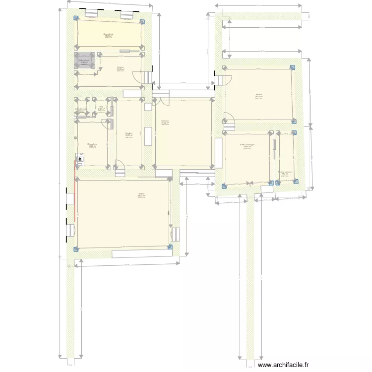 Patate House Plomberie RDC. Plan de 