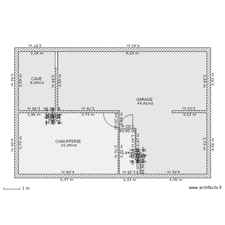 soussol. Plan de 0 pièce et 0 m2