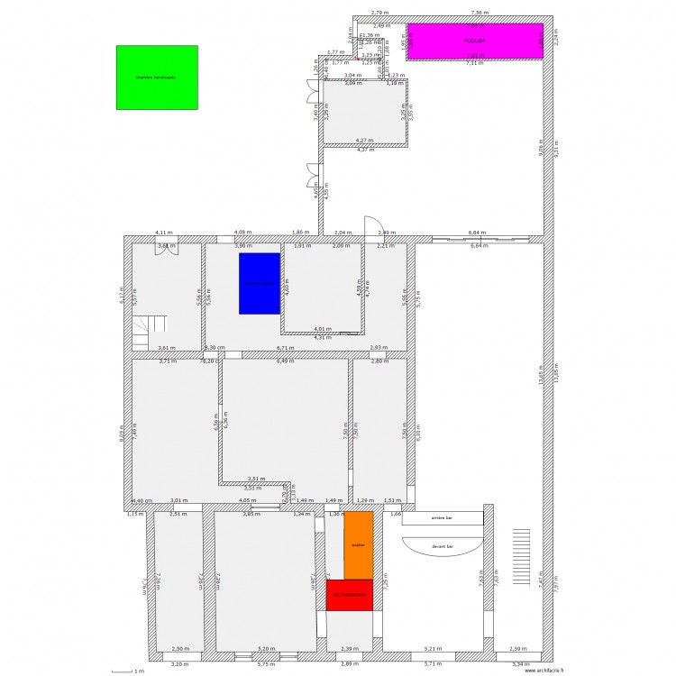 CHALANDRAY RDC. Plan de 0 pièce et 0 m2