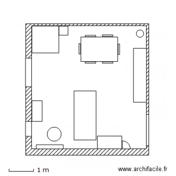 Plan salle à manger Petit Mexico après modif 23 Déc 2011. Plan de 0 pièce et 0 m2