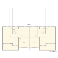 plan immeuble  / 4 lots  NIV 1