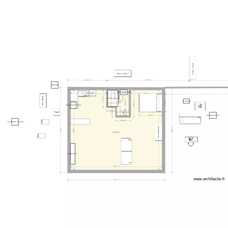 3 garage. Plan de 