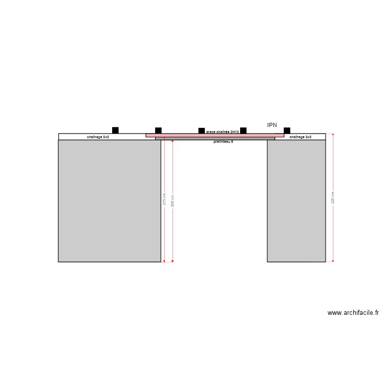 CHAINAGE. Plan de 0 pièce et 0 m2