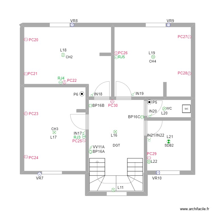 SAADO RAMAN ETAGE. Plan de 0 pièce et 0 m2