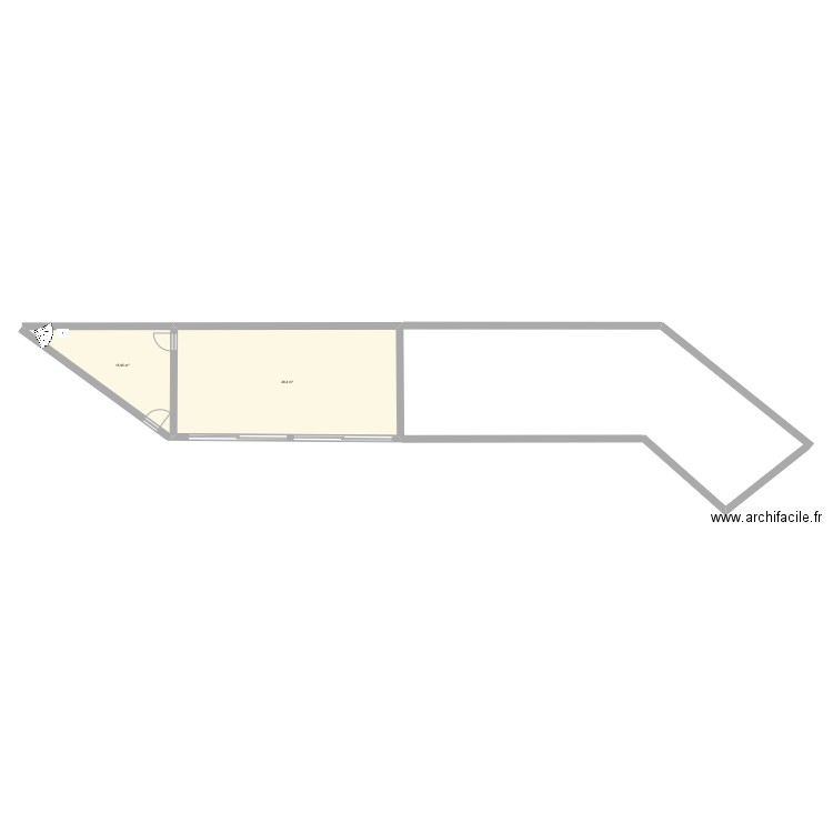Grande Chambre à gauche . Plan de 0 pièce et 0 m2