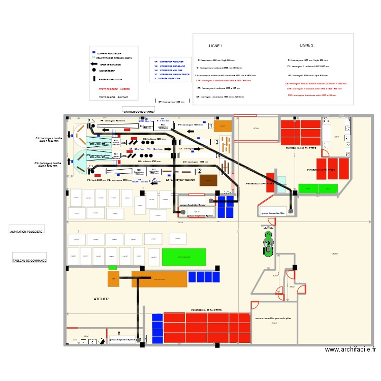 Nouvelle implantation 16/12/2022 V3. Plan de 9 pièces et 899 m2