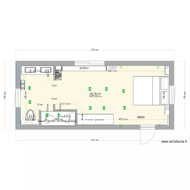 .CHAMBRE PARENTALE v2. Plan de .CHAMBRE PARENTALE v2. Plan de