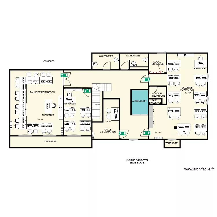 ACIF 3EME ETAGE DEFINITIF. Plan de 