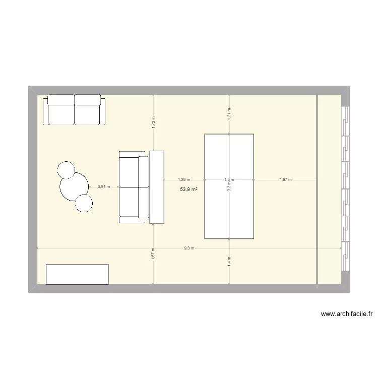 pavillon 1. Plan de 