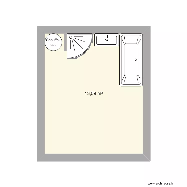 Salle de bain MINI CASA. Plan de Salle de bain MINI CASA. Plan de