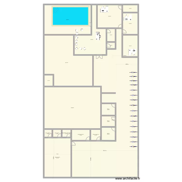 test neoterra 8. Plan de 21  et 781 m²