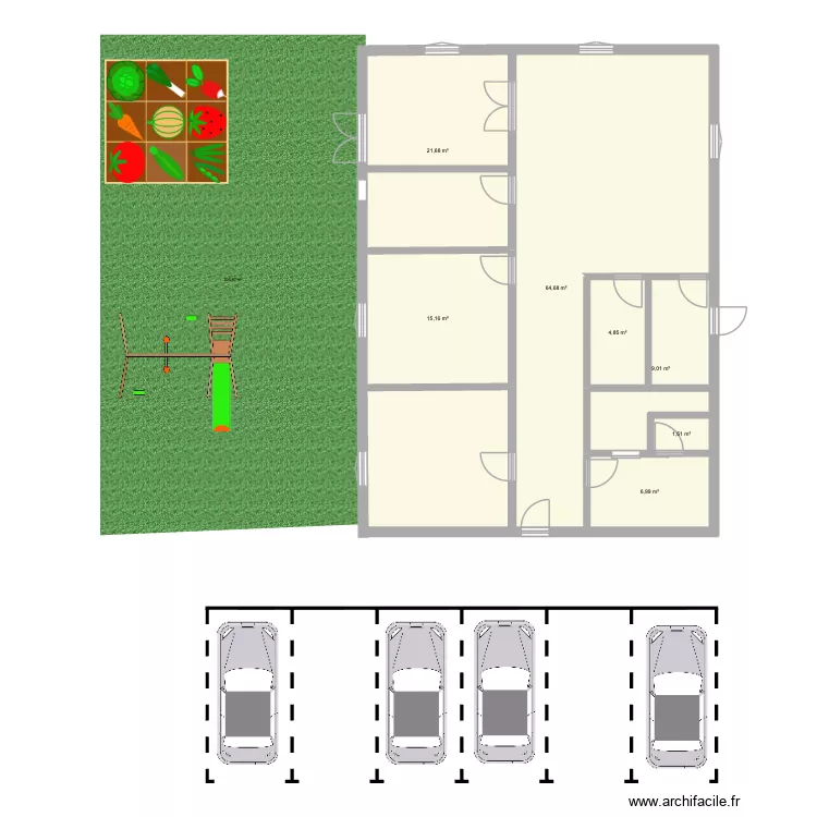 Creche St Avertin. Plan de 7 et 124 m² Creche St Avertin. Plan de 7 et 124 m²