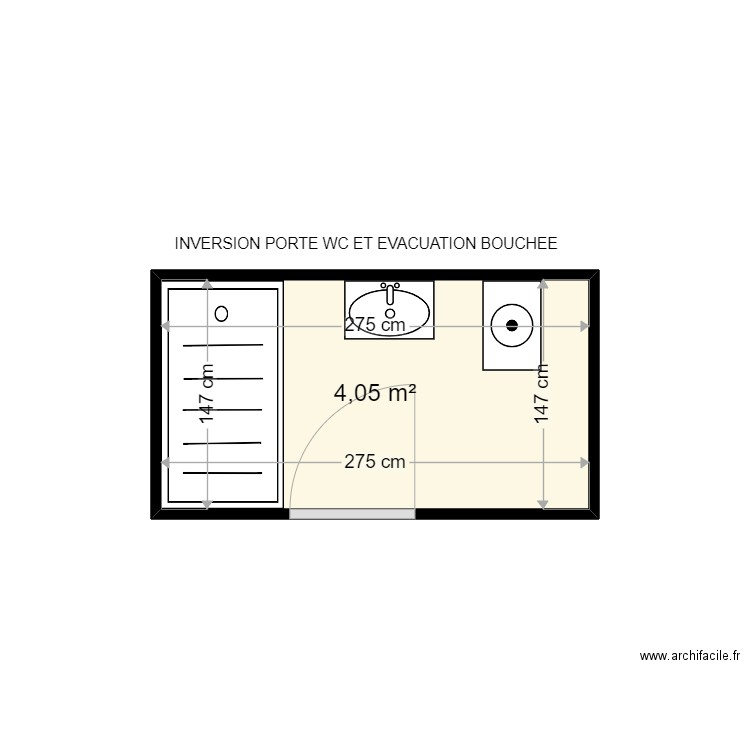 MERLIEZ J MARC . Plan de 1 pièce et 4 m2