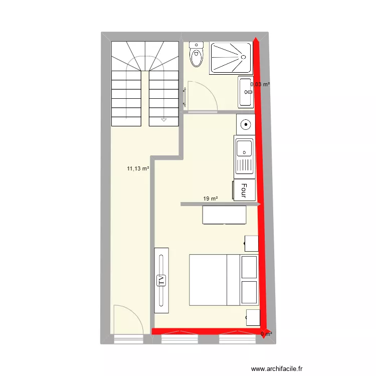 CHINON RDC 1. Plan de 