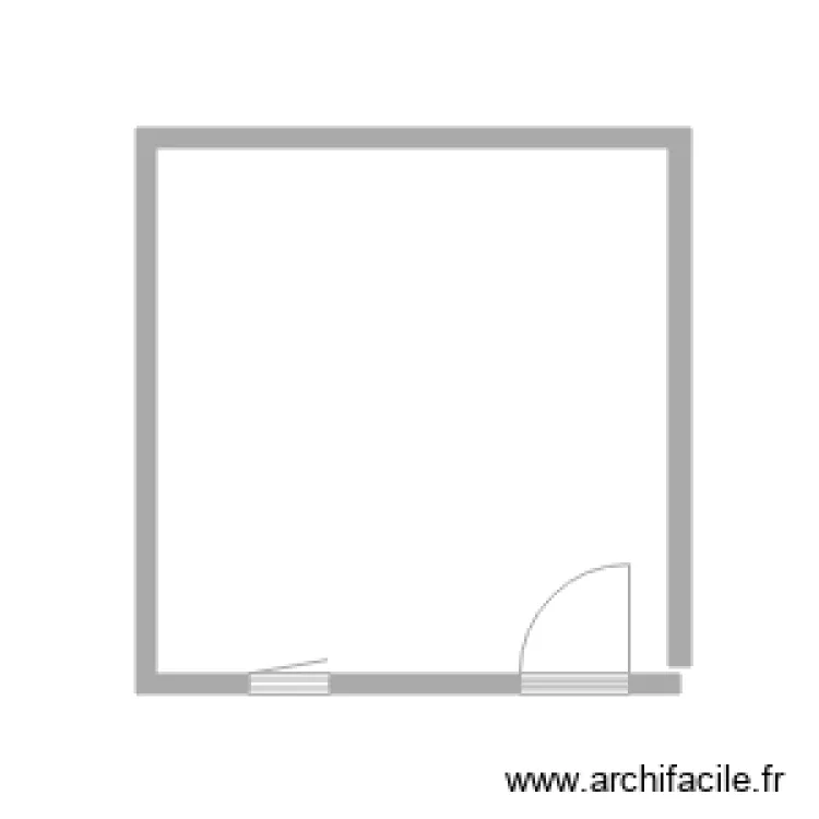 Abri de Jardin. Plan de 