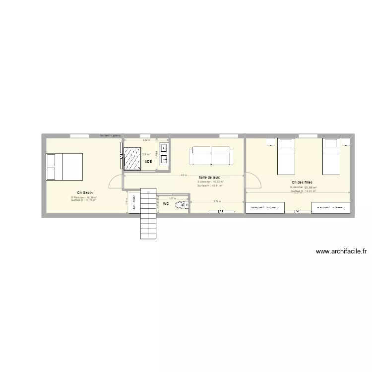 ZAZ étage 1. Plan de ZAZ étage 1. Plan de