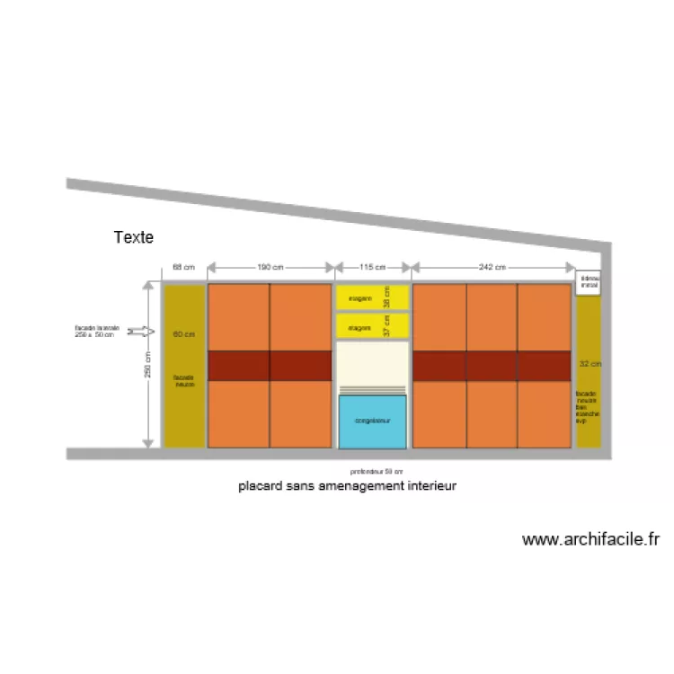 placard garage. Plan de placard garage. Plan de