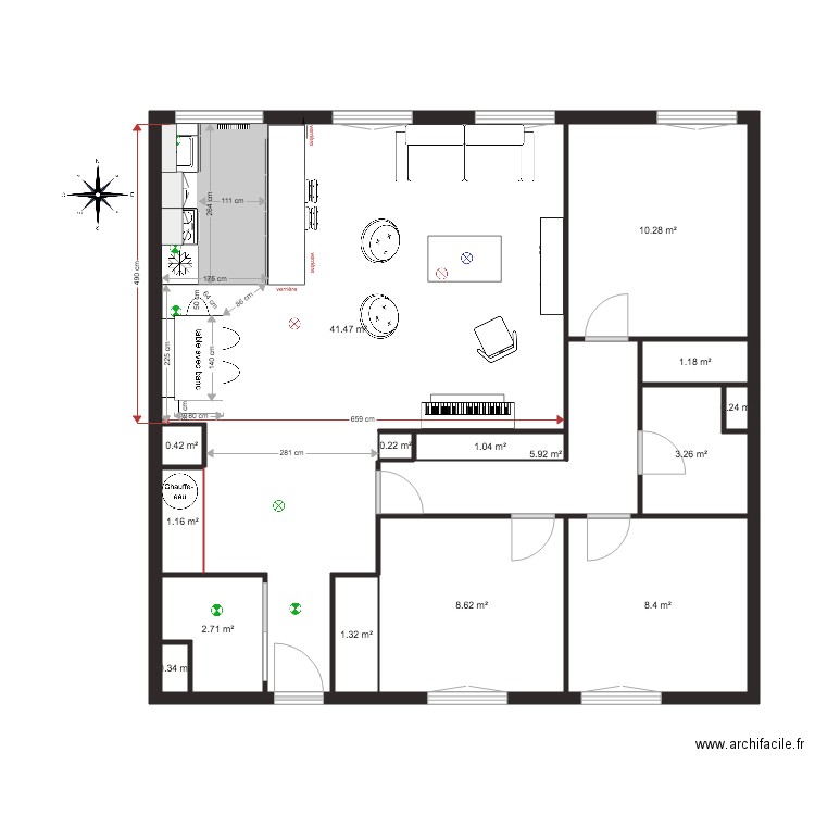 Macha Perez PLAN 3 bis clean. Plan de 0 pièce et 0 m2