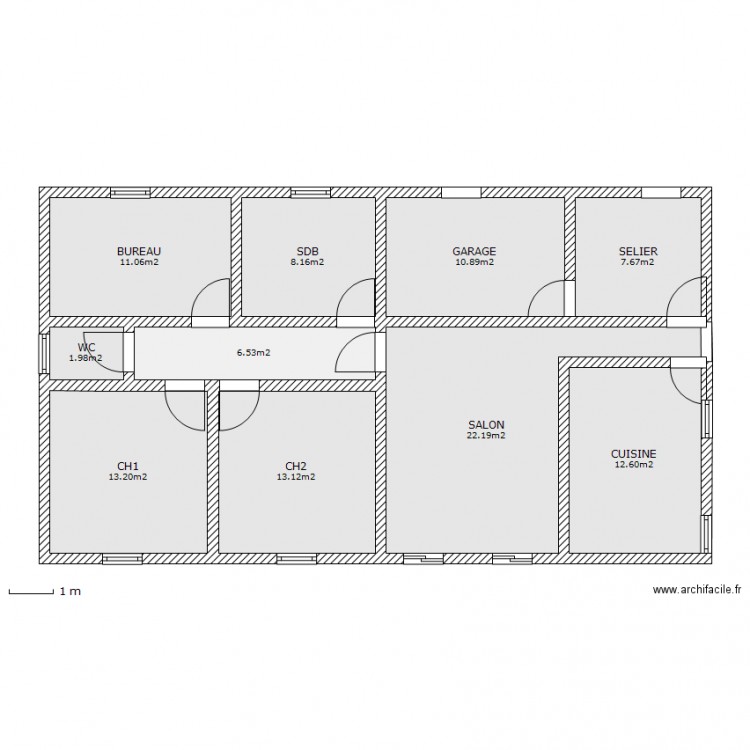 xxxxxxx2. Plan de 0 pièce et 0 m2