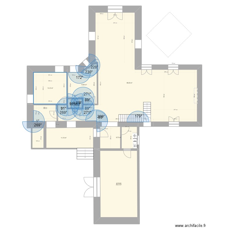 BRANCEILLES 12 BIS. Plan de 7 pièces et 177 m2