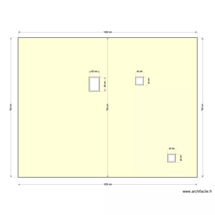 facade arrière projet ouvertures. Plan de facade arrière projet ouvertures. Plan de