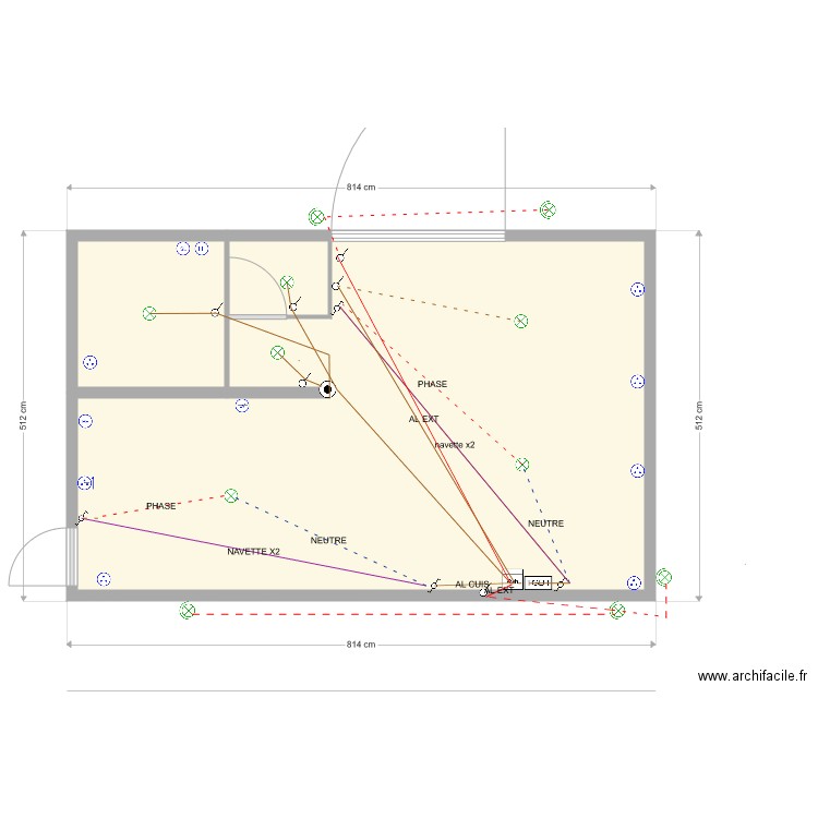 plan elec lumiere manu. Plan de 0 pièce et 0 m2