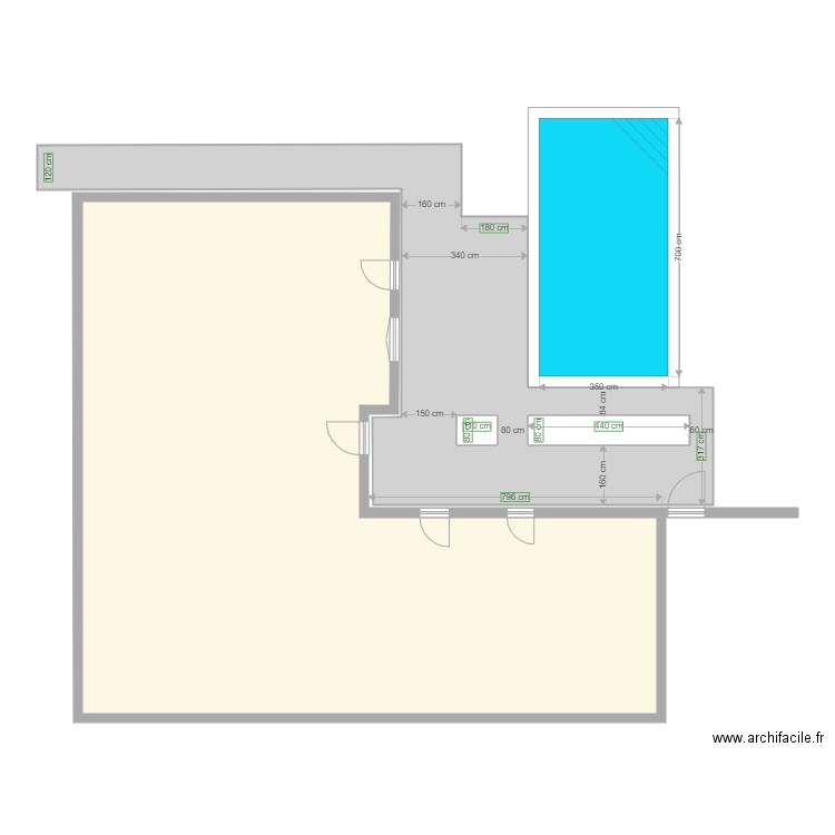 piscine 3. Plan de 0 pièce et 0 m2