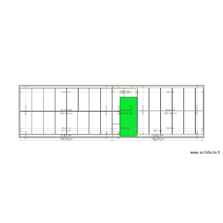 GAN. Plan de 0 pièce et 0 m2