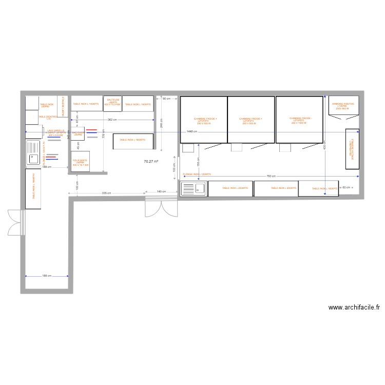 PLAN CRYSTAL TRAITEUR. Plan de 0 pièce et 0 m2