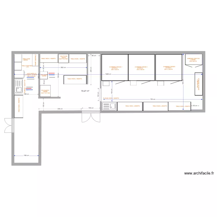 PLAN CRYSTAL TRAITEUR. Plan de 