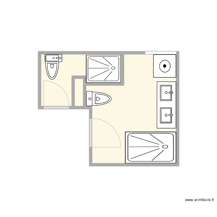 erika PROJET 3. Plan de 3 pièces et 7 m2