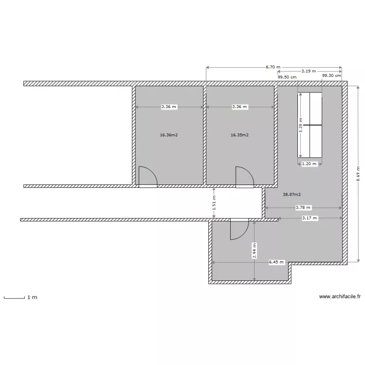 Arche botti modif salle de reunion table larg.60. Plan de Arche botti modif salle de reunion table larg.60. Plan de