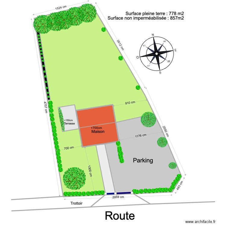 Plan piscine maison. Plan de 5 pièces et 466 m2