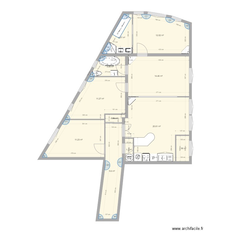 tolbiac 13eme modif 33. Plan de 0 pièce et 0 m2