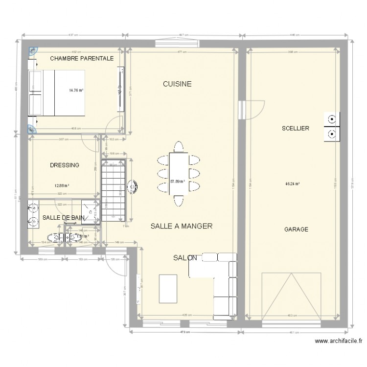 bruno plein pied 3. Plan de 0 pièce et 0 m2