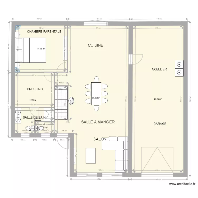 bruno plein pied 3. Plan de 