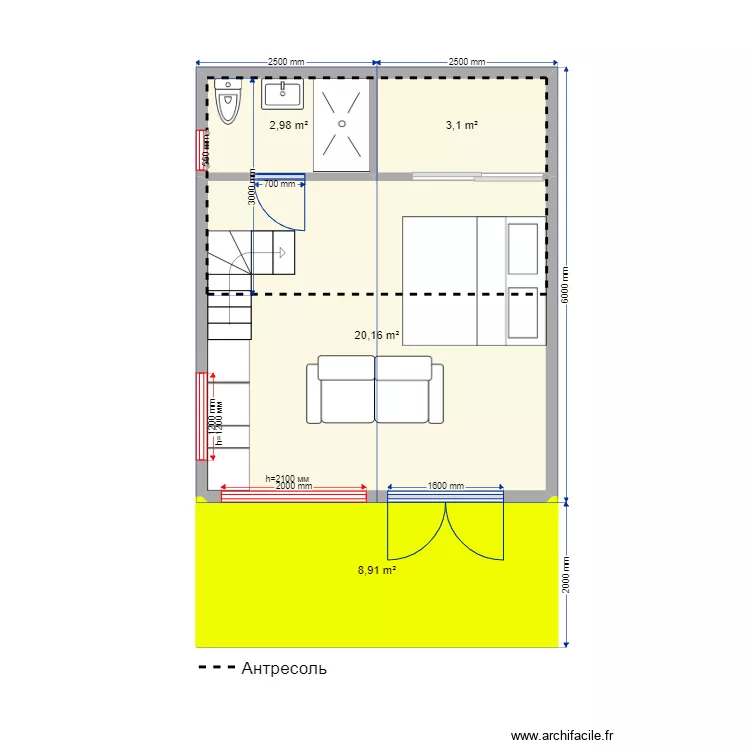 Крым Барн. Plan de 