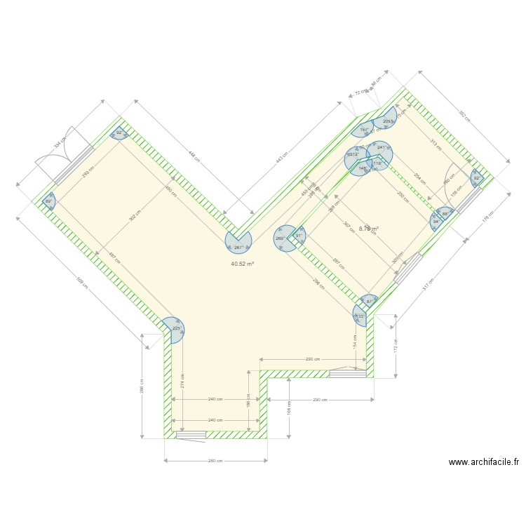 appart kiné init. Plan de 0 pièce et 0 m2