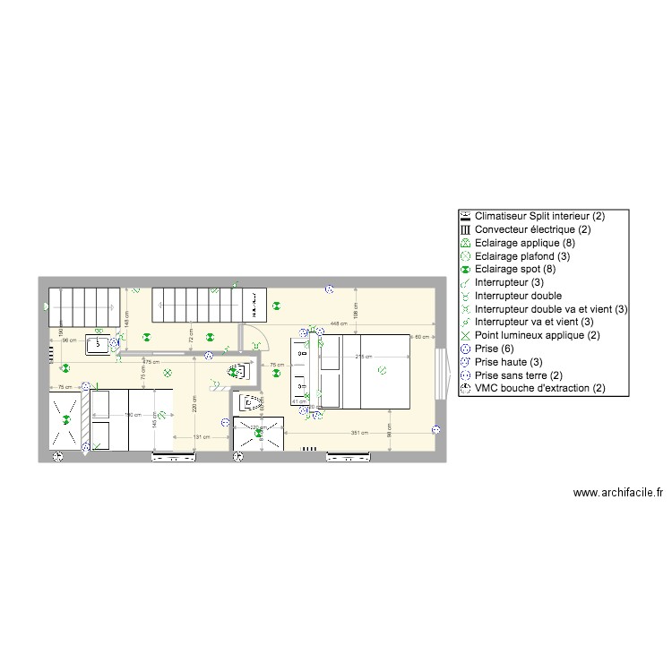 MAISON 1ER ETAGE VERSION COTE. Plan de 0 pièce et 0 m2