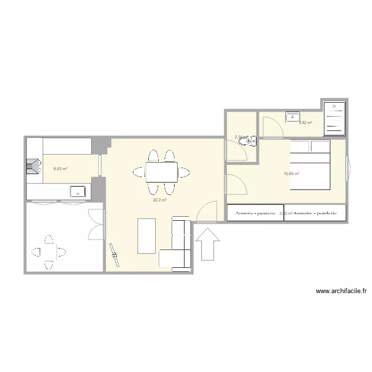 F2 OLIVIER Non contractuel. Plan de F2 OLIVIER Non contractuel. Plan de