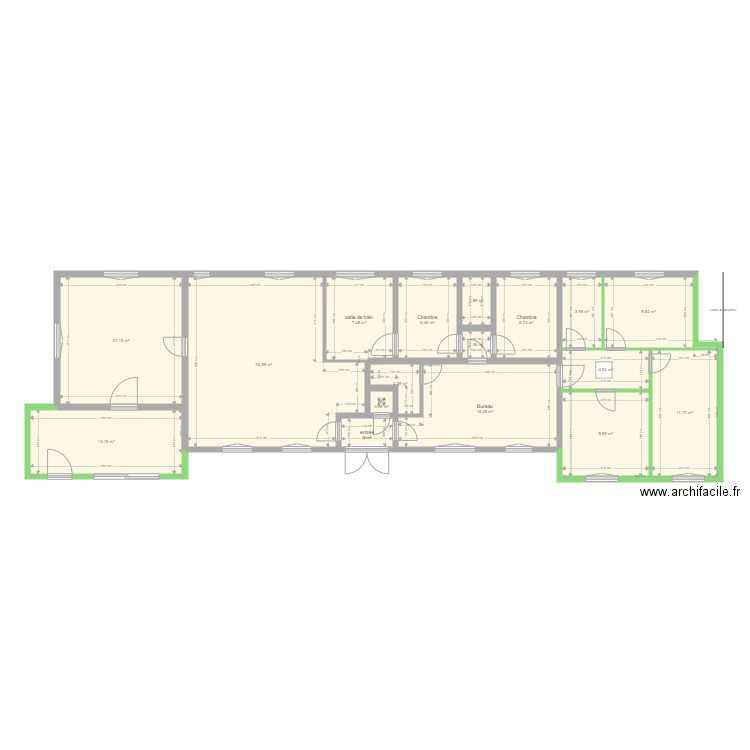 maison criel avec extensions. Plan de 0 pièce et 0 m2