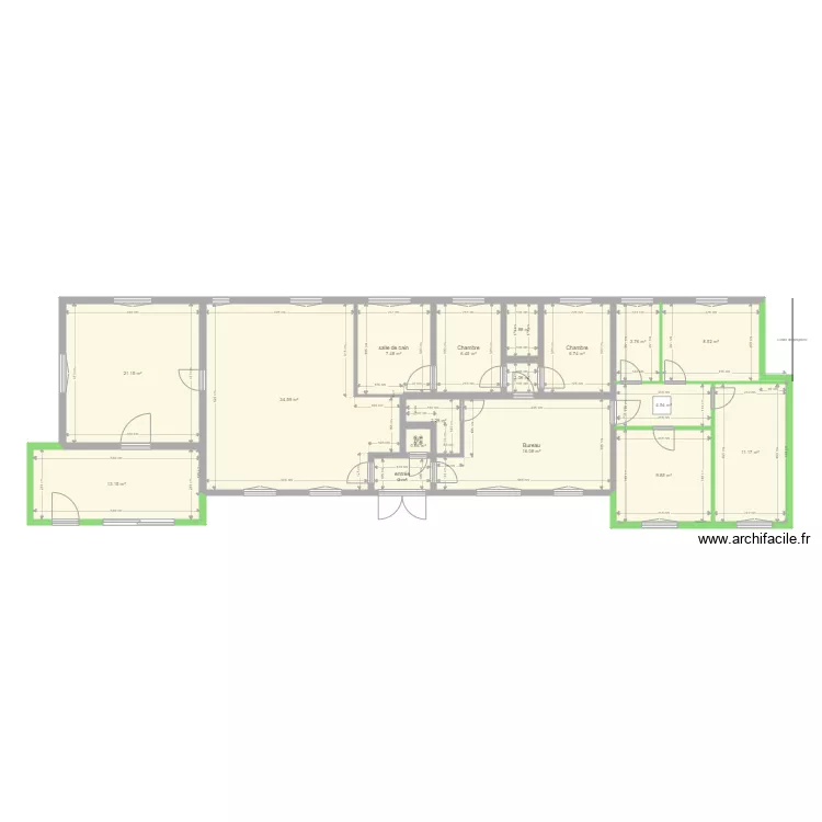 maison criel avec extensions. Plan de maison criel avec extensions. Plan de